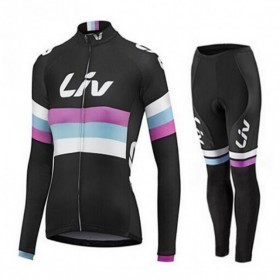 Conjunto Maillot + culotte largo ciclismo 2015 CCC Liv Mujer N001
